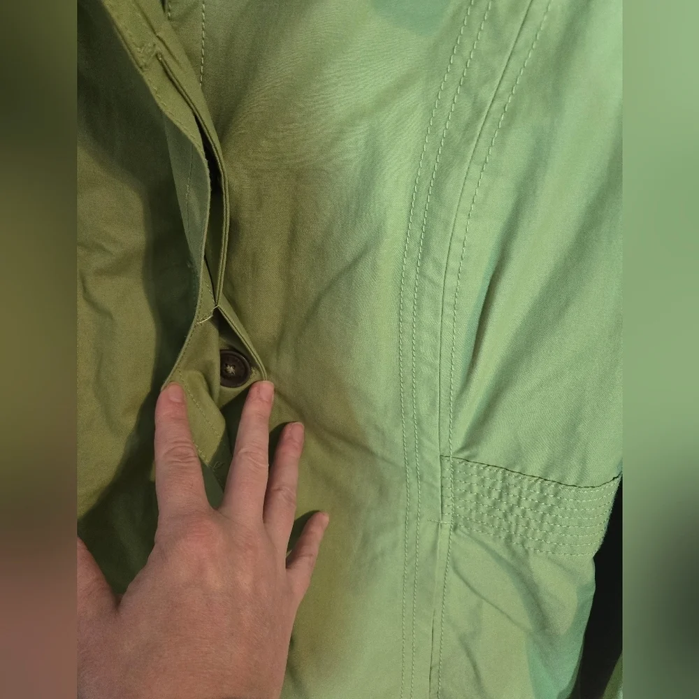 Eddie Bauer Women's Light Green Utility Jacket, EUC. Size Small
